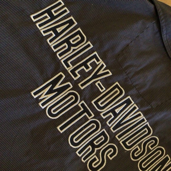 Harley-Davidson Genuine MotorClothes Men’s Shirt 2XL Black Short Sleeve Button - Picture 9 of 11